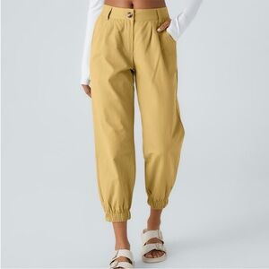 NWOT Halara Mid-Rise Button Front Cotton Joggers